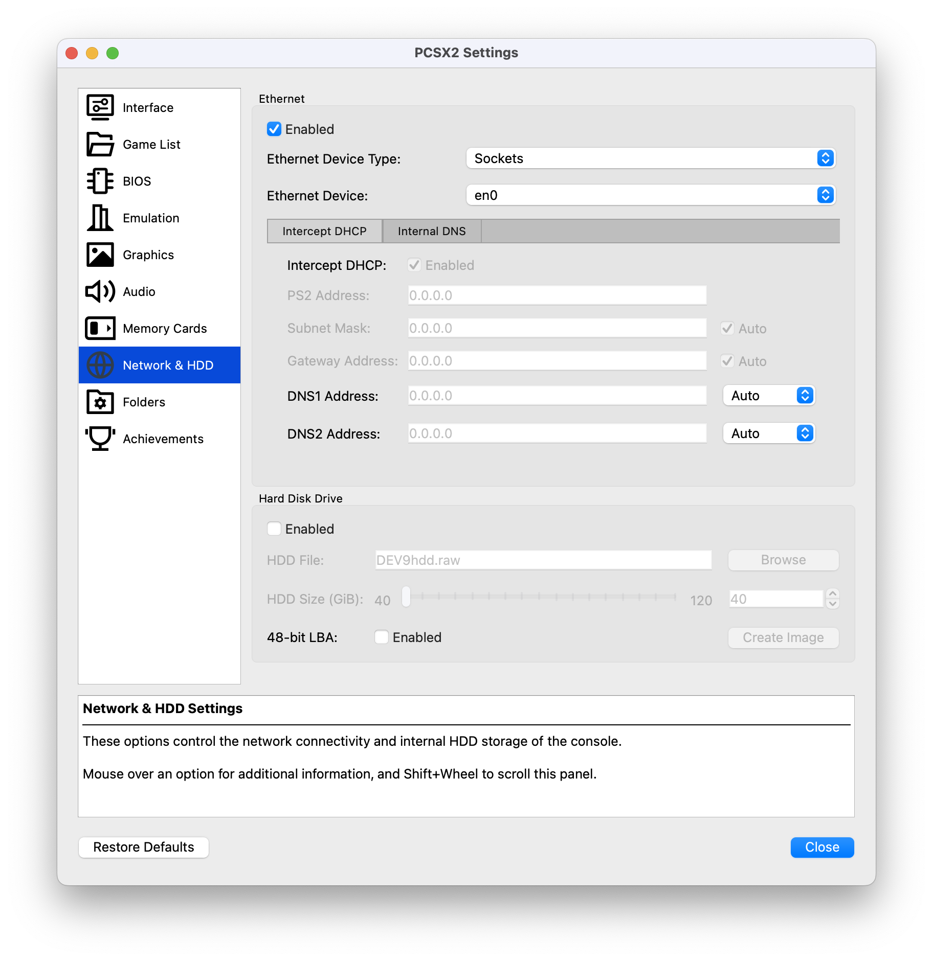 Mac OS Settings