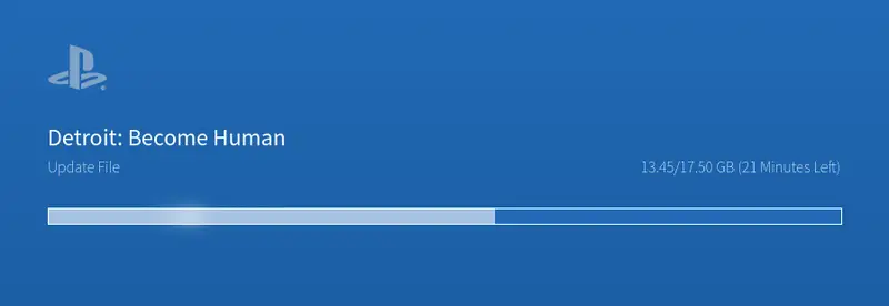 PS4 loading screen bar