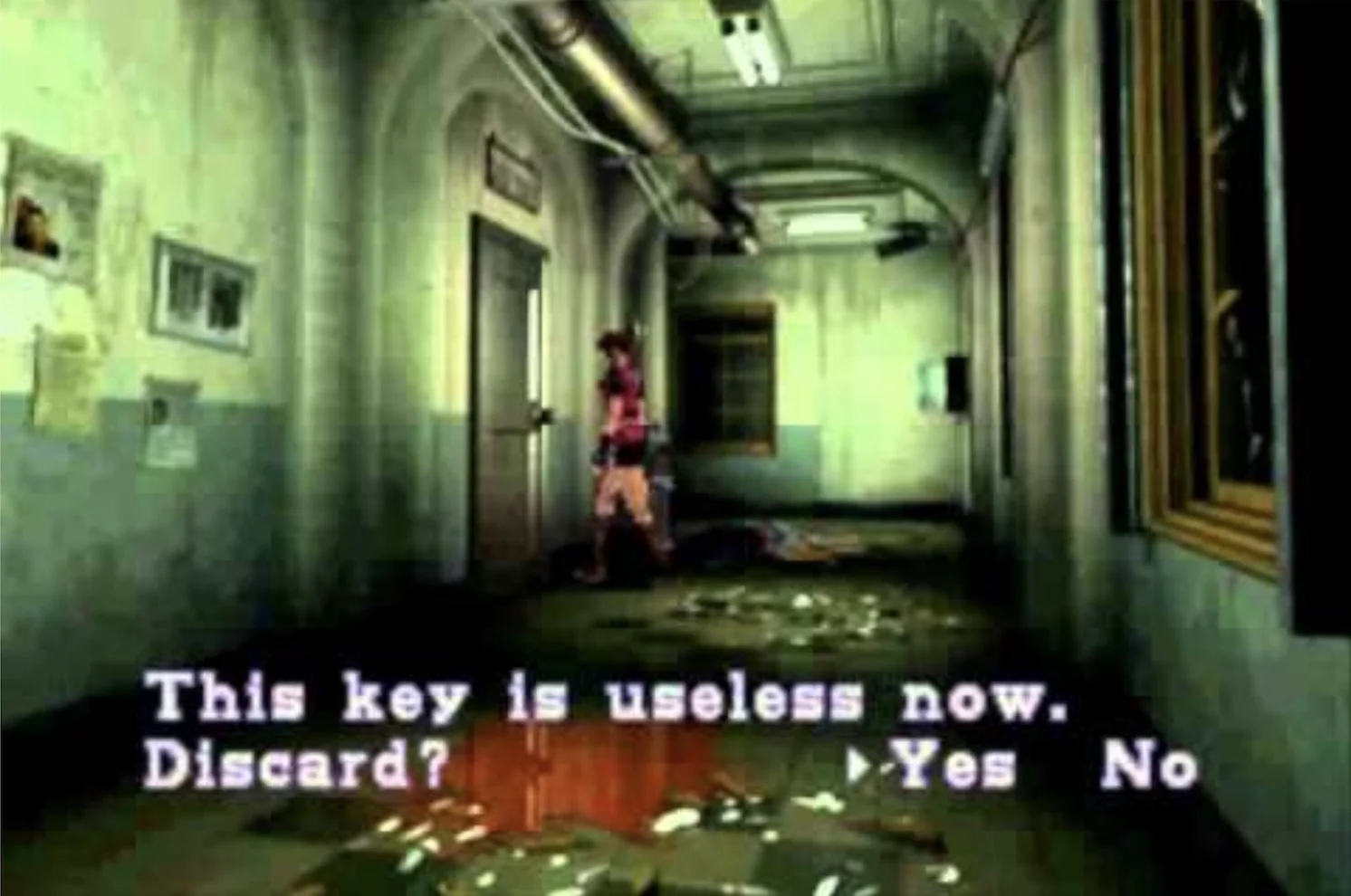 Text prompt asking to discard the useless key in RE2