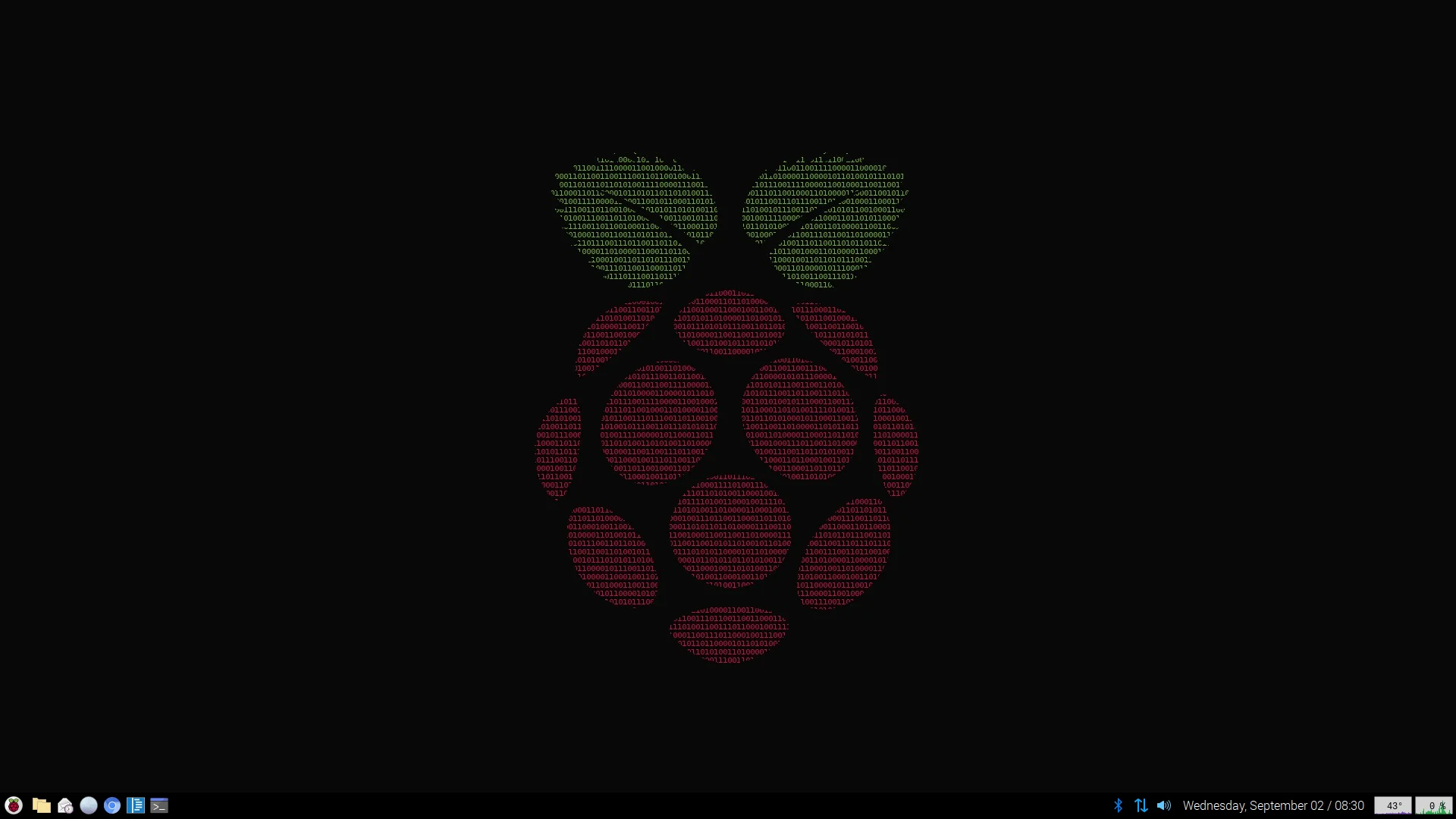 Raspberry Pi 4 desktop and wallpaper