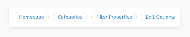 Scrolling menu with sausage links